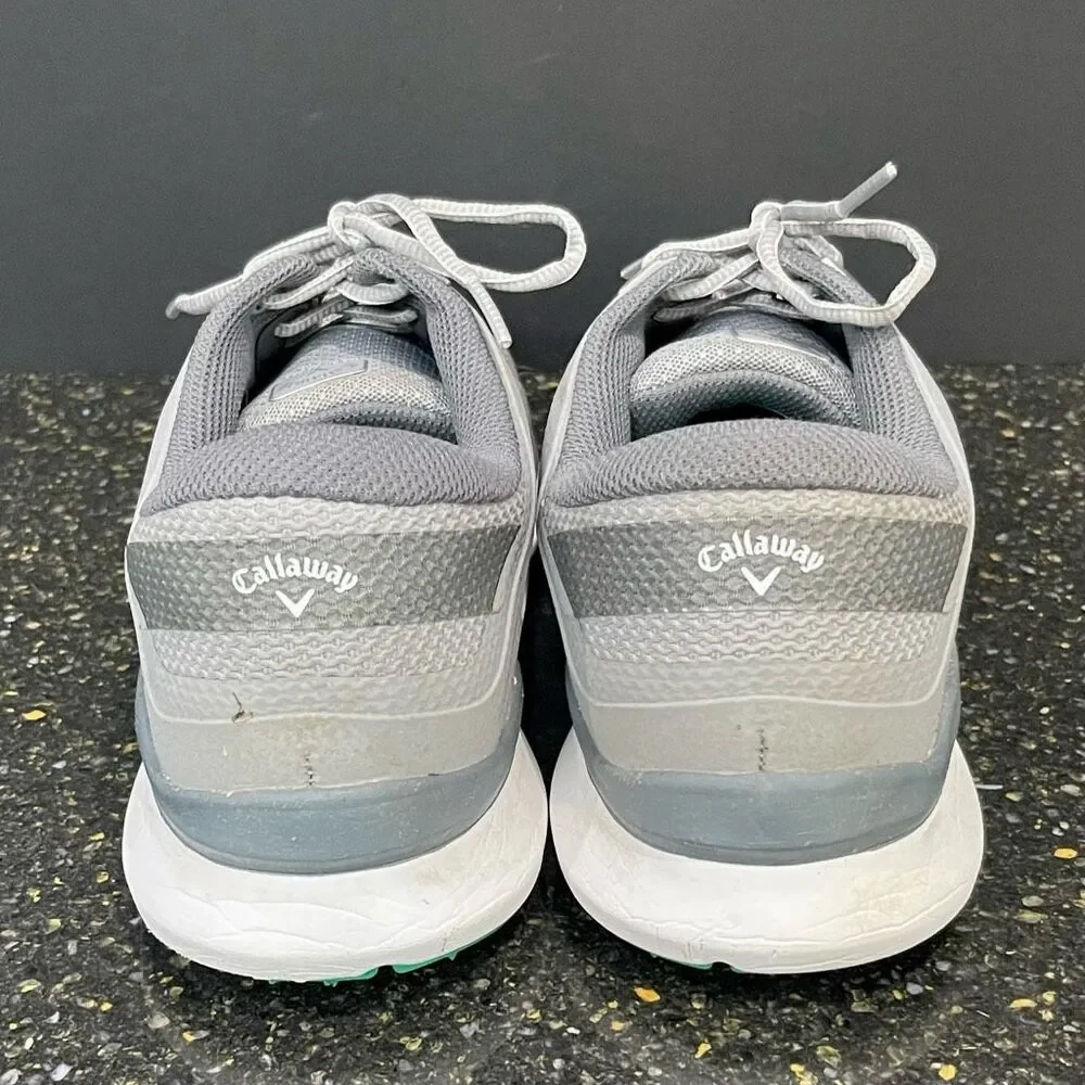 Callaway Oceanside Gray Studded Golf Shoes. Size 10D.